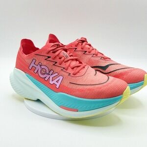Hoka One One HOKA Mach X 2‎ Mens Size 9.5 Grapefruit Orange Coral 1155119 GFRT